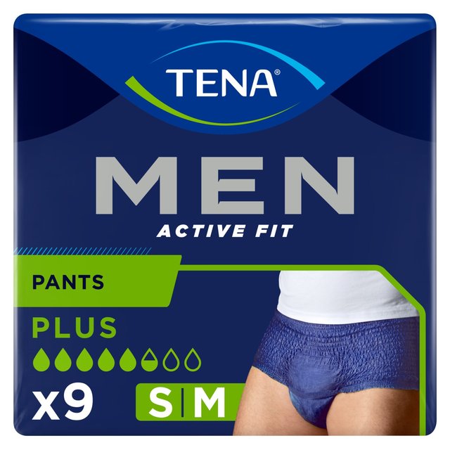 TENA Men Active Fit Incontinence Pants Plus Small/ Medium 9 per pack GOODS M&S