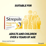 Strepsils Honey & Lemon Lozenges for Sore Throat 36 per pack GOODS M&S