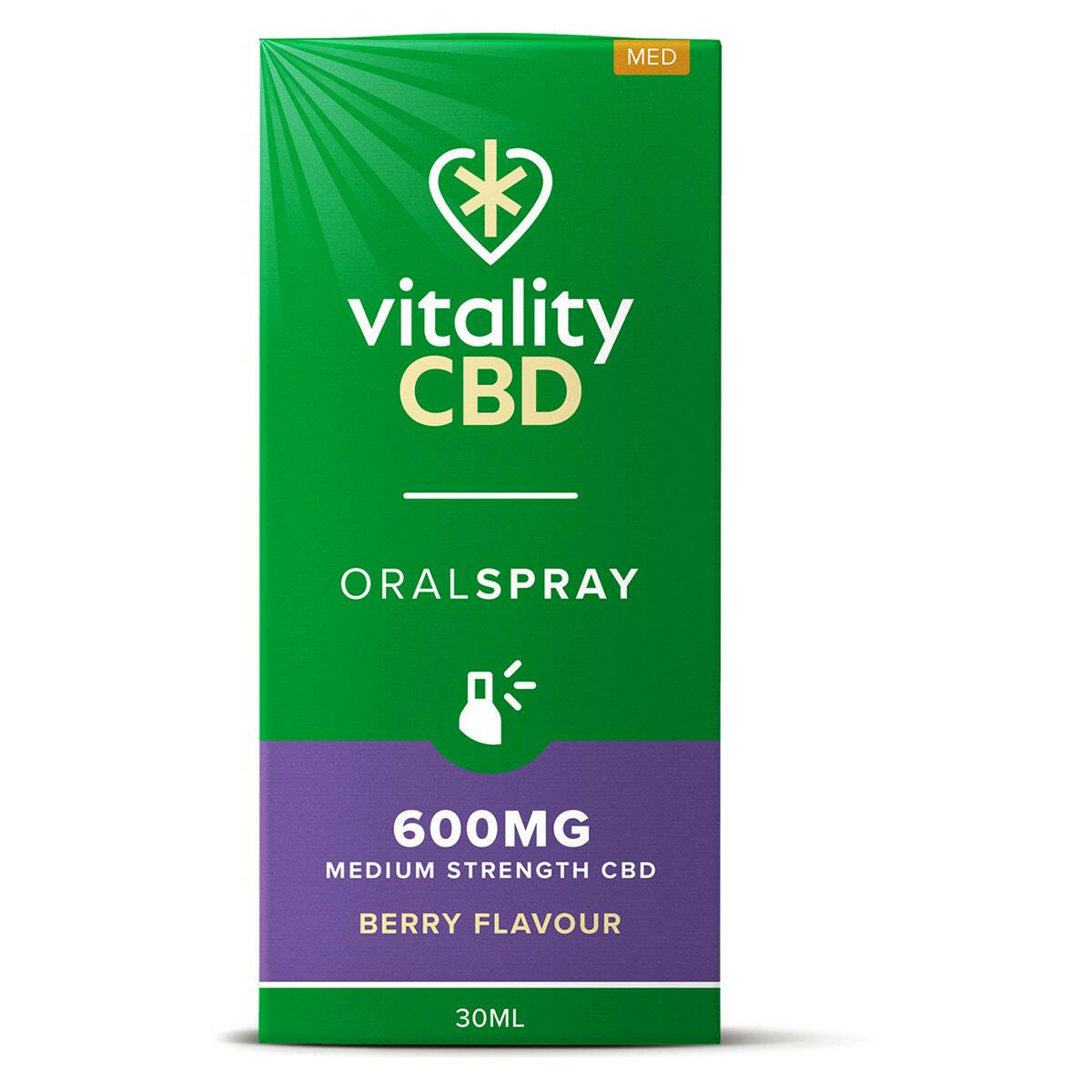 Vitality CBD 30ml Oral Spray 600MG Medium Strength CBD Berry Flavour GOODS Boots