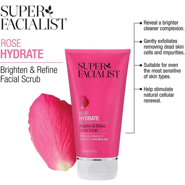 Super Facialist Rose Facial Exfoliating Scrub 150ml GOODS M&S