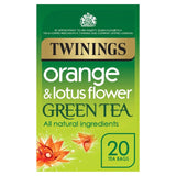 Twinings Orange & Lotus Flower Green Tea 20 per pack GOODS M&S