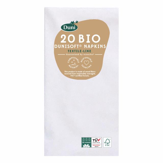 White Dunisoft Large Luxury Paper Napkins   20 per pack GOODS M&S