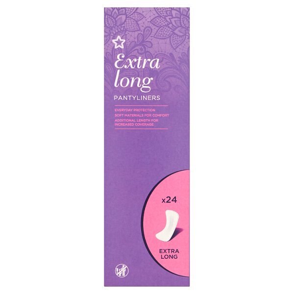 Superdrug Extra Long Pantyliners x 24 GOODS Superdrug