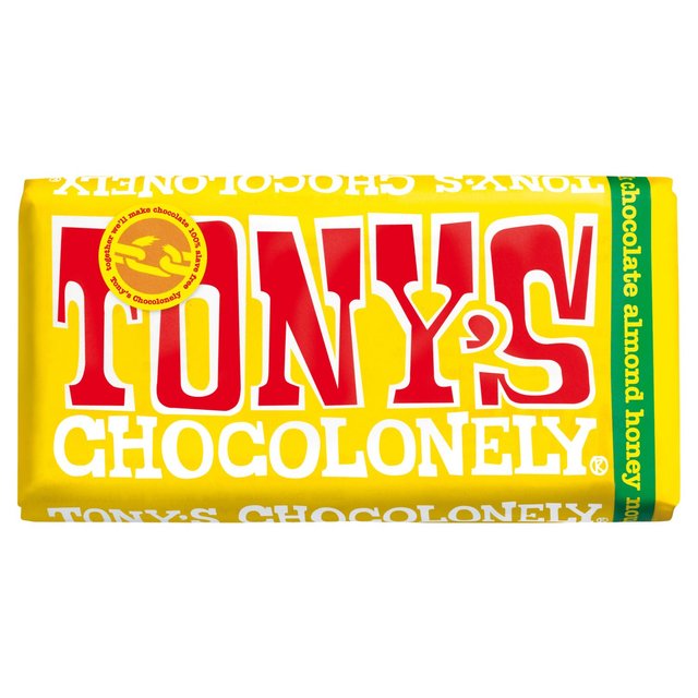 Tony's Chocolonely Milk Chocolate 32% Almond Honey Nougat 180g GOODS M&S