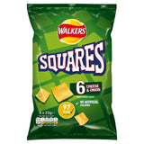 Walkers Squares Cheese & Onion Multipack Snacks 6 x 22g GOODS M&S