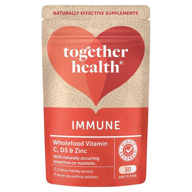 Together Immune Vitamin C Zinc & Selenium Vegetable Capsules 30 per pack GOODS M&S