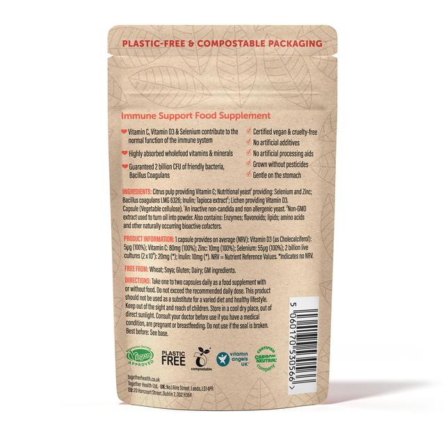 Together Immune Vitamin C Zinc & Selenium Vegetable Capsules 30 per pack GOODS M&S