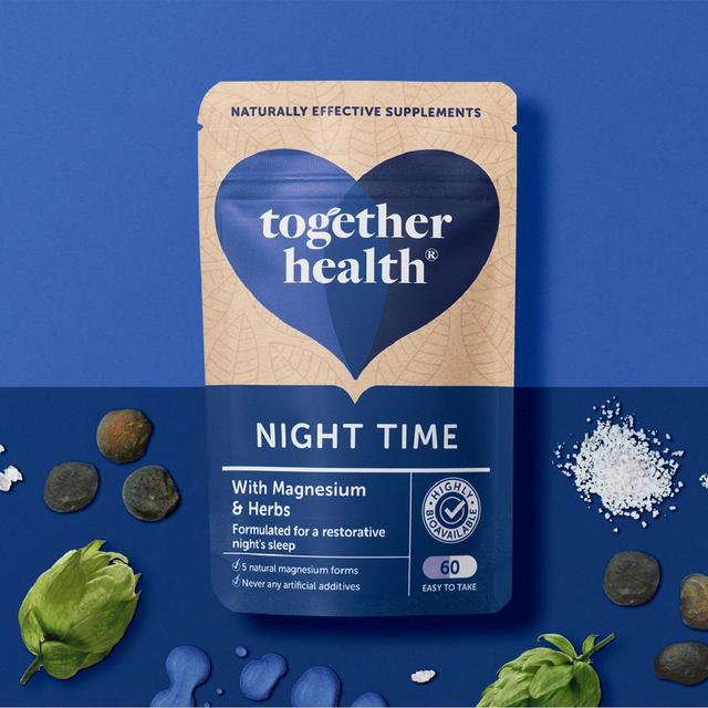 Together Night Time Marine Magnesium Complex Vegetable Capsules 60 per pack GOODS M&S