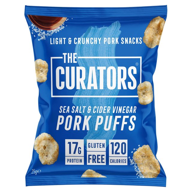 The Curators Salt & Vinegar Pork Puffs 25g GOODS M&S