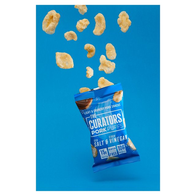 The Curators Salt & Vinegar Pork Puffs 25g GOODS M&S