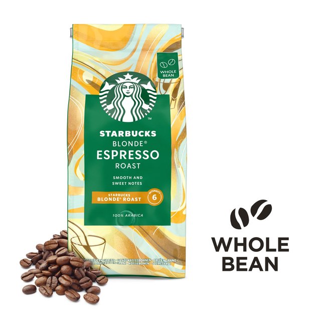 STARBUCKS Blonde Espresso Blonde Roast Coffee Beans 200g GOODS M&S
