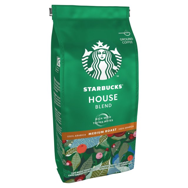 STARBUCKS House Blend Medium Roast Ground Coffee 200g GOODS M&S