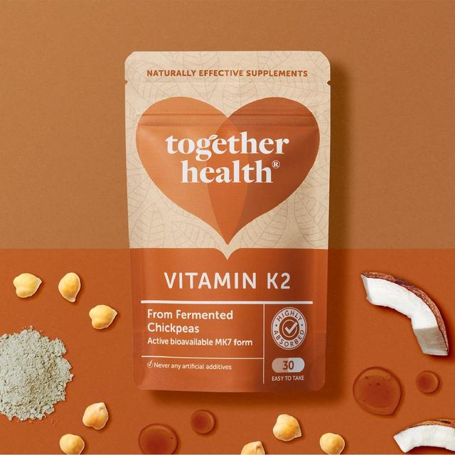 Together Vitamin K2 Natural MK7 Form Fermented Chickpeas 30 per pack GOODS M&S