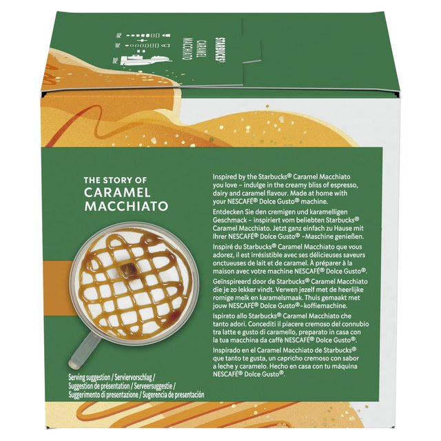 STARBUCKS Caramel Macchiato Coffee Pods by NESCAFE Dolce Gusto 12 per pack GOODS M&S