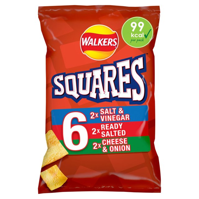 Walkers Squares Variety Multipack Snacks 6 per pack GOODS M&S