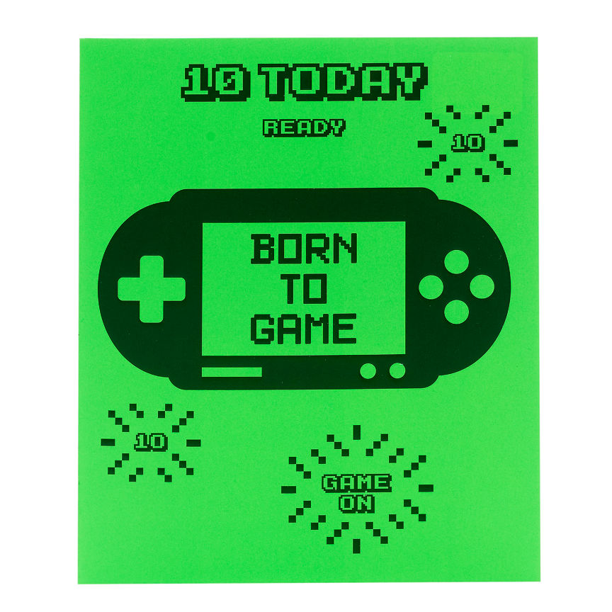 George Home Graphic Game Design Birthday Card - McGrocer