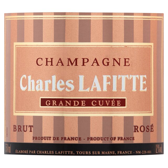 Charles Lafitte Rose Champagne NV 75cl - McGrocer