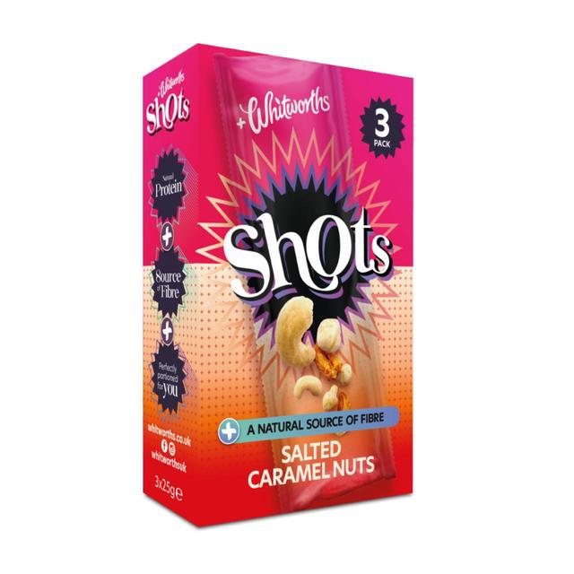 Whitworths Shots Pack Salted Caramel 3 per pack GOODS M&S