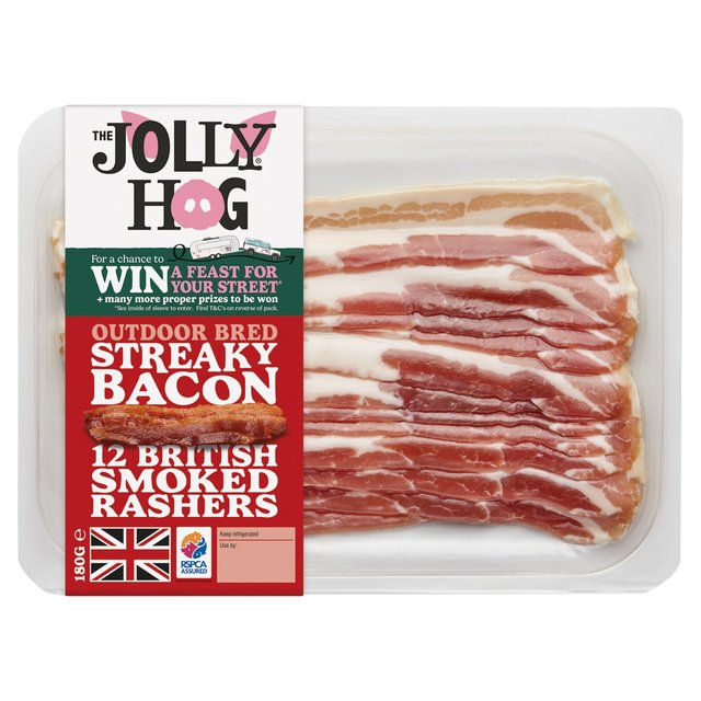 The Jolly Hog Smoked Drycure Streaky Bacon 180g GOODS M&S