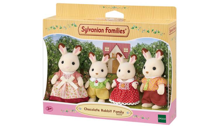 Sylvanian Families Chocolate Rabbit Family Set GOODS Argos