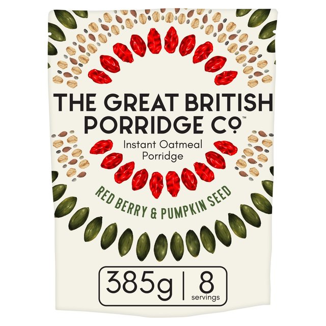 The Great British Porridge Co Red Berry & Pumpkin Seed Instant Porridge 385g GOODS M&S