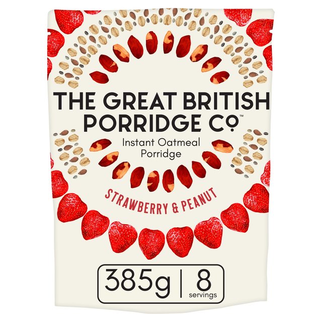 The Great British Porridge Co Strawberry & Peanut Instant Porridge 385g GOODS M&S
