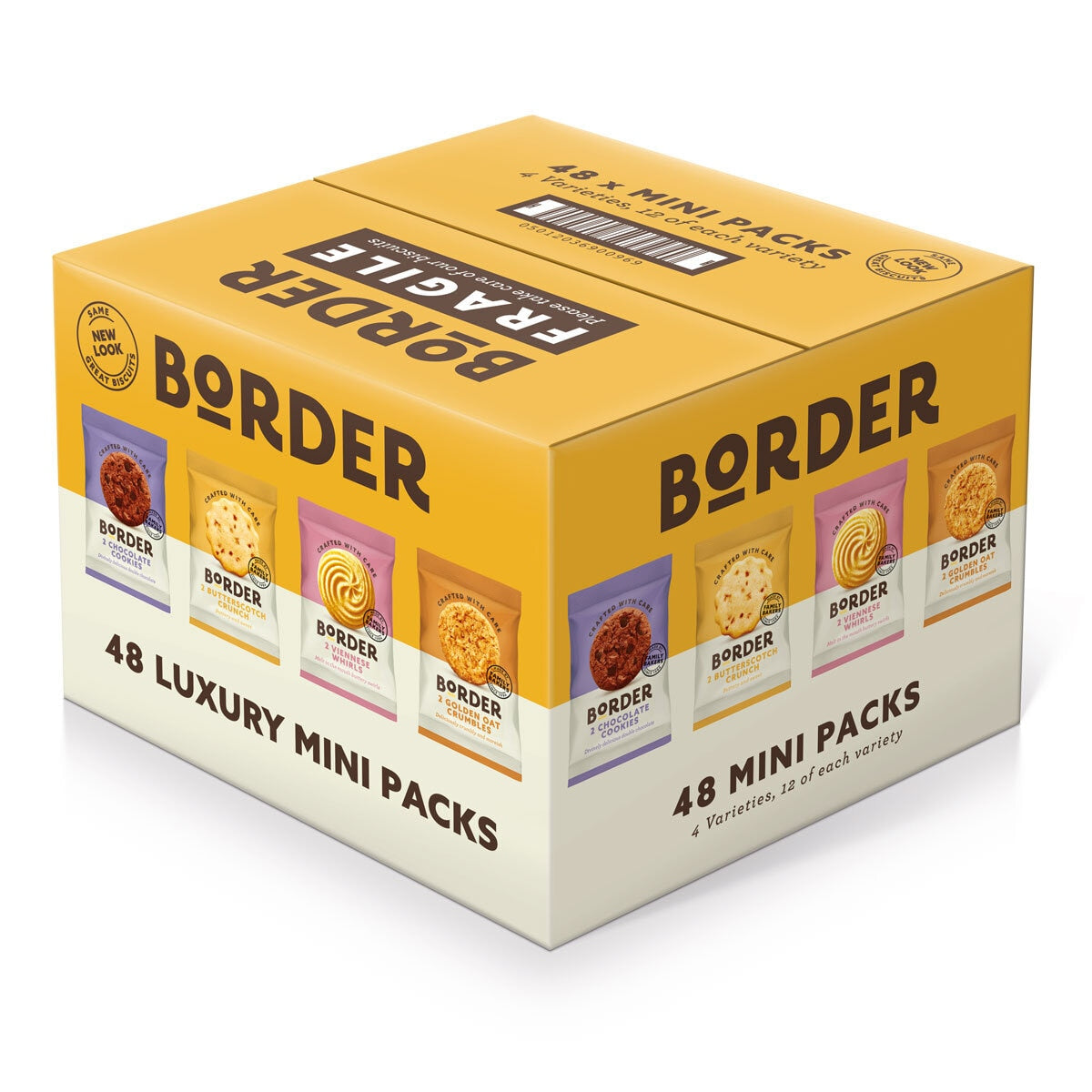 Border Luxury Mini Biscuit Assortment, Pack of 48 - McGrocer