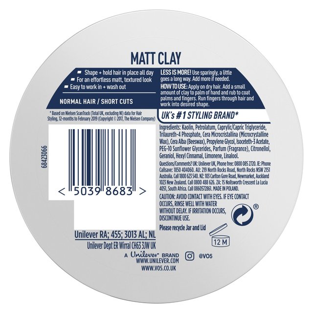 VO5 Extreme Style Matt Clay 75ml GOODS M&S