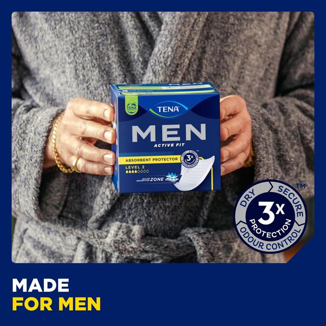 TENA Men Level 2 Incontinence Absorbent Protector 10 per pack GOODS M&S