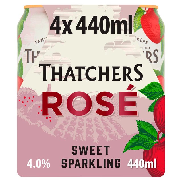 Thatchers Rose Cider 4 x 440ml GOODS M&S