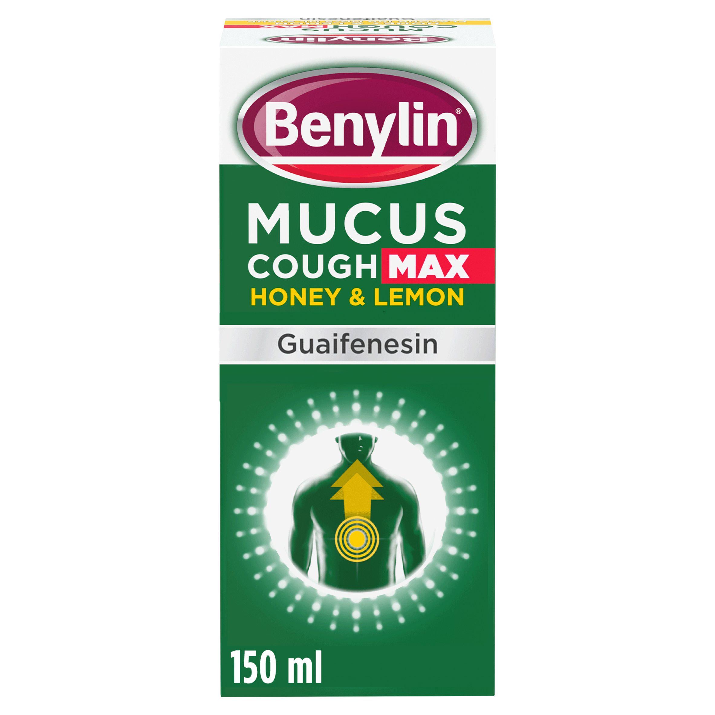 Benylin Mucus Cough Max Honey & Lemon Flavour Syrup 150ml - McGrocer