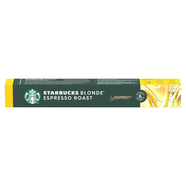 STARBUCKS by NESPRESSO Blonde Espresso Roast Coffee Pods 10 per pack GOODS M&S