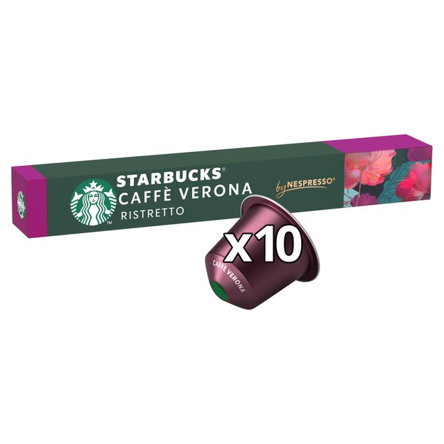 Starbucks by Nespresso Cafe Verona Espresso Coffee Pods 10 per pack GOODS M&S