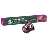 Starbucks by Nespresso Cafe Verona Espresso Coffee Pods 10 per pack GOODS M&S