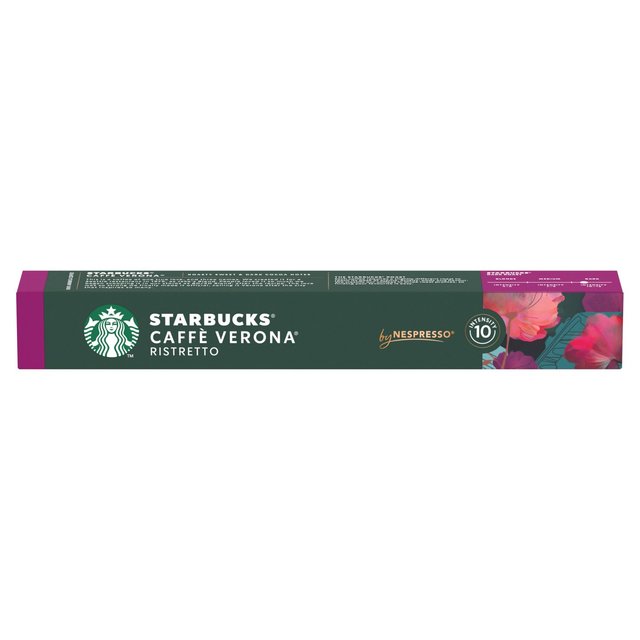 Starbucks by Nespresso Cafe Verona Espresso Coffee Pods 10 per pack GOODS M&S
