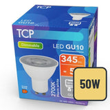 TCP Dimmable Spotlight Glass GU10 50W Light Bulb GOODS M&S