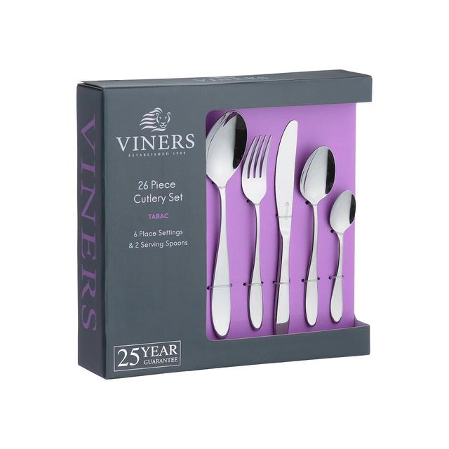 Viners Tabac 18/0 Cutlery Set 26 per pack GOODS M&S