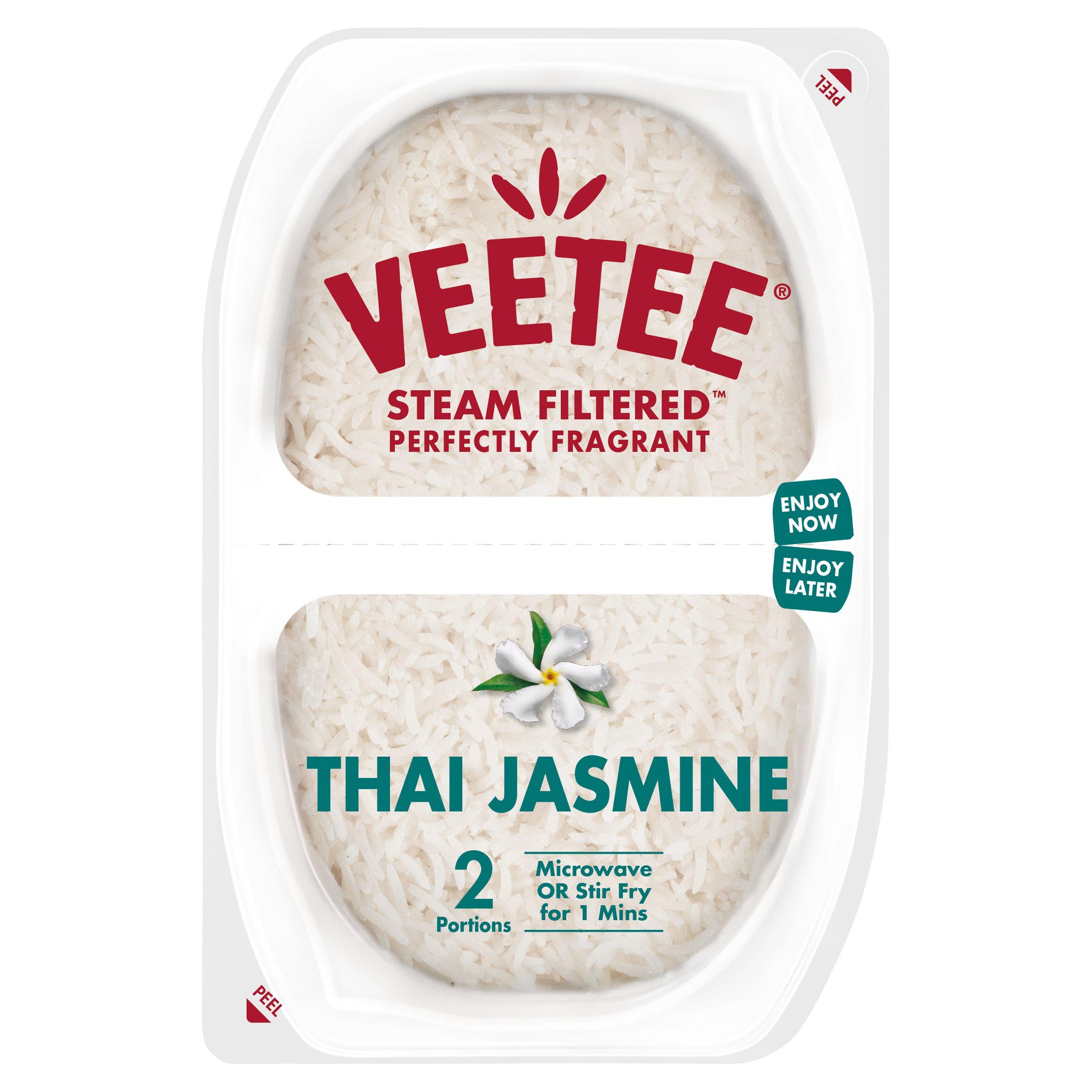 Veetee Heat& Eat Thai Jasmine Rice Pots 280g GOODS Sainsburys