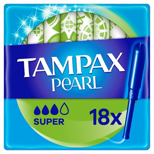 Tampax Pearl Super Applicator Tampon Single 18PK GOODS Superdrug