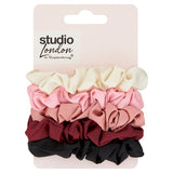 Studio London Skinny Ruched Scrunchies 5pk GOODS Superdrug