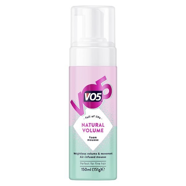 VO5 Natural Volume Foam Mousse 250ml GOODS Superdrug