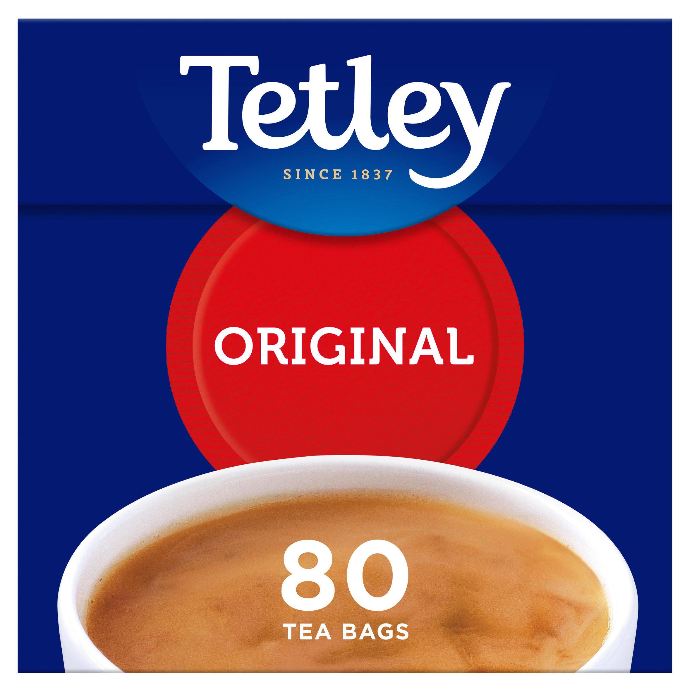 Tetley Everyday Tea Bags, Softpack x80 All tea Sainsburys