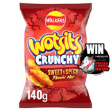 Walkers Wotsits Crunchy Flamin' Hot Sharing Snacks Crisps 140g GOODS ASDA