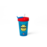 Tumbler With Drinking Straw