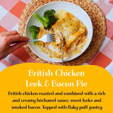 ByRuby British Chicken, Leek & Bacon Pie Serves 2