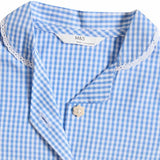 MS Cotton Tie Gingham Dress 4-5 Years Light Blue