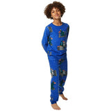 MS Fleece Tokyo PJ 8-9 Years Blue