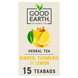 Good Earth Teabags Lemon, Ginger & Turmeric