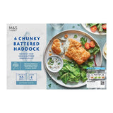 MS 4 Battered Chunky Haddock Fillets Frozen