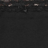 MS Womens Cotton Rich Lace Bikini Knickers 8 Black